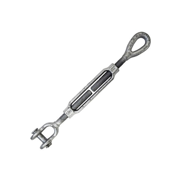 Crosby HG-227 Galvanized Turnbuckle Jaw/Eye 3/4" X 6", 5200 LBS WLL